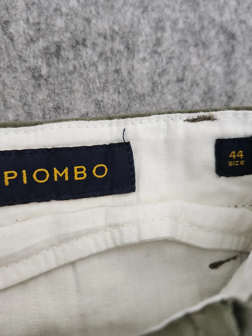 NWT Piombo Slim Fit Stretch Cotton Chino Pants Men's 30x31 Green Preppy Casual